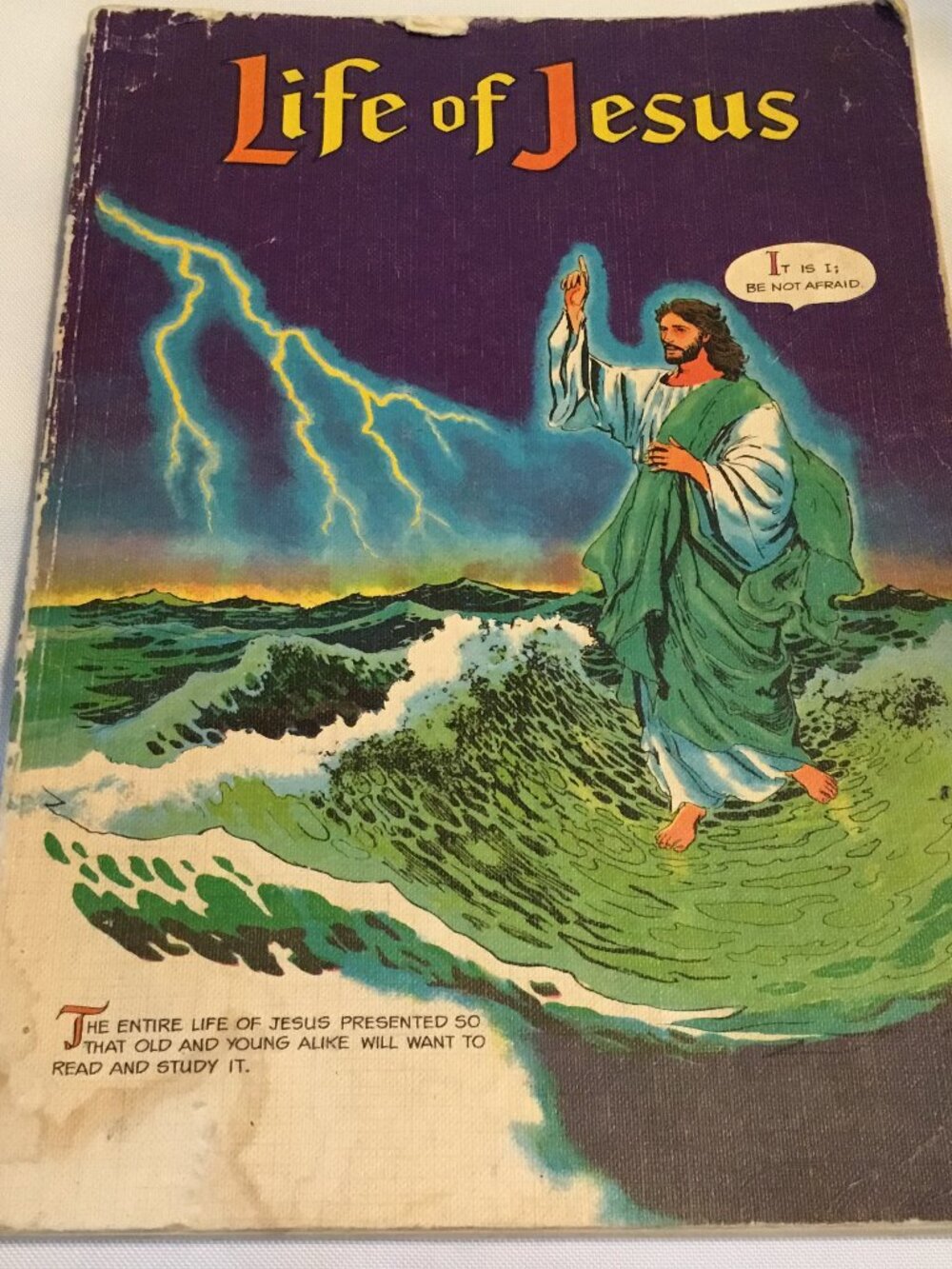 Life of Jesus Color Illustrated Comic Book Type Paperback 1964